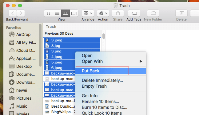restore word file on mac