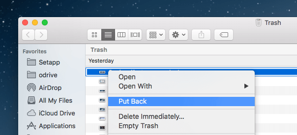 recover emptied trash on mac for free
