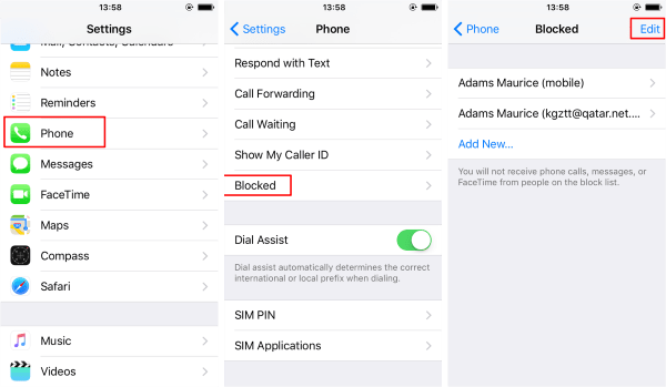 how to see blocked calls on iphone
