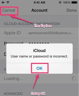 remove icloud by changing nand