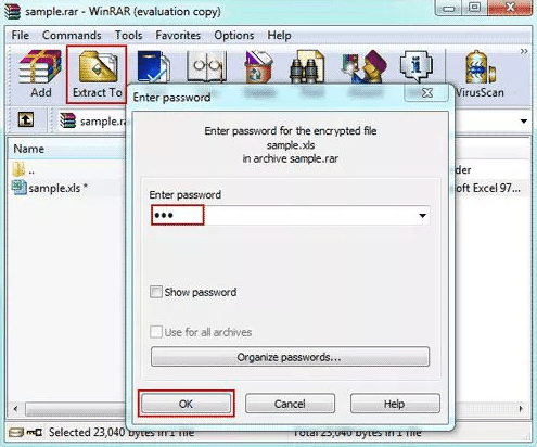 download winrar with password