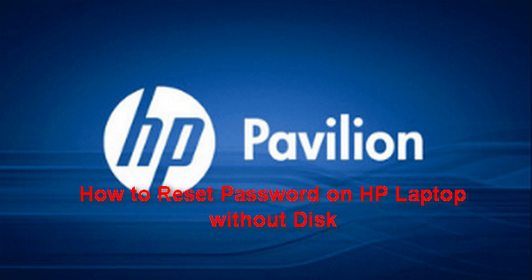 reset password on hp laptop without disk