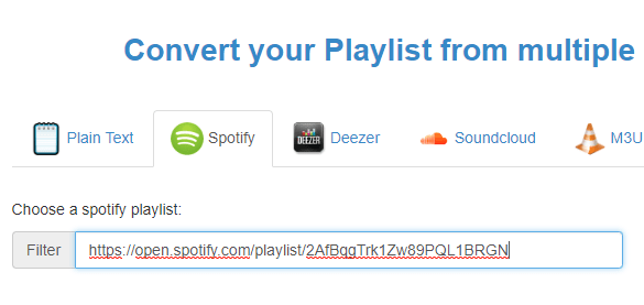 converter spotify playlist to mp3