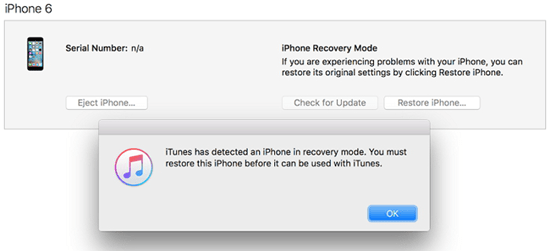 iphone recovery mode won t restore